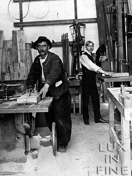 Atelier de menuiserie / 1910