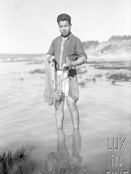 Le pêcheur à pied / Tunisie, 1947
